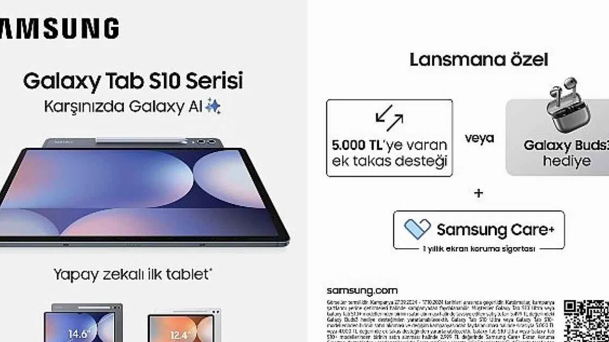 Samsung'dan yeni Galaxy Tab S10 Serisi tabletlerde lansmana özel kampanya