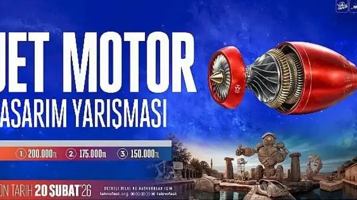 Genç mühendisler TEKNOFEST Jet motor tasarım yarışmasında buluşuyor