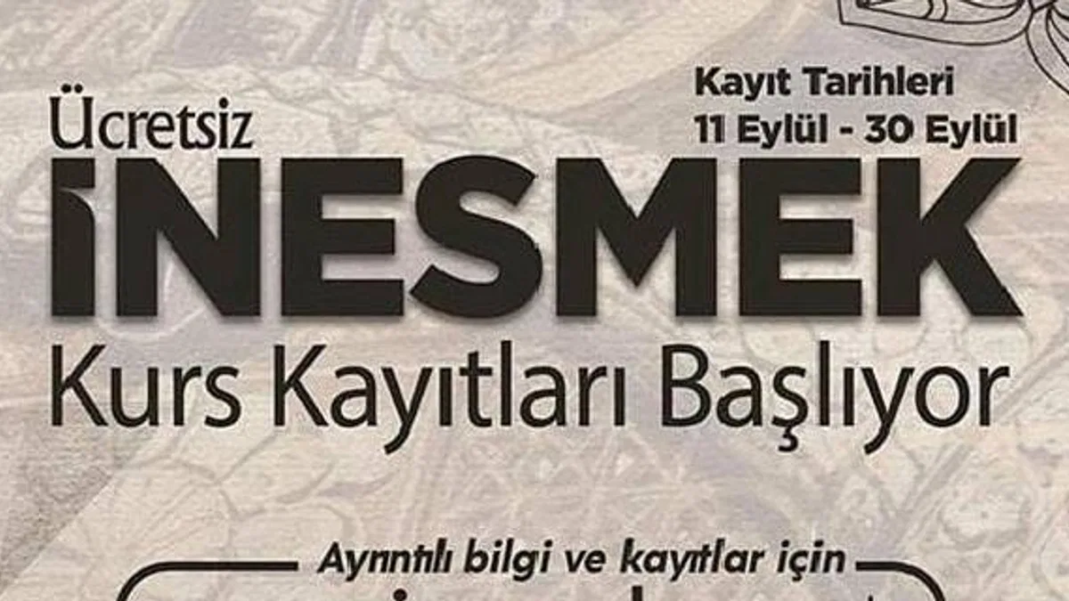 İnesmek'te Kurs Kayıtları Başladı