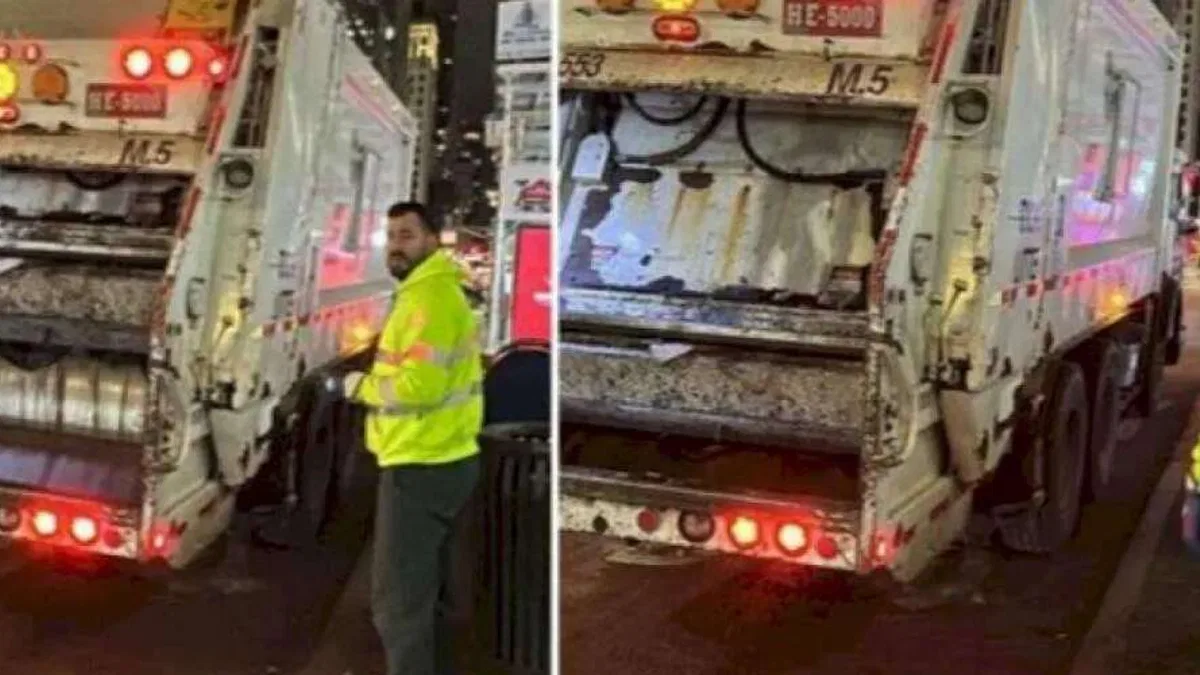 New York'ta çöpçülerden yılbaşı mesaisi