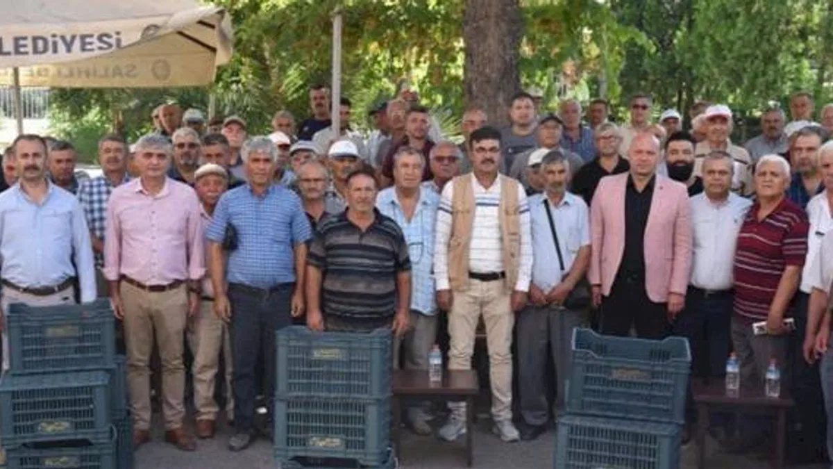 Manisa Salihli'de 9 bin adet meyve kasası dağıttı
