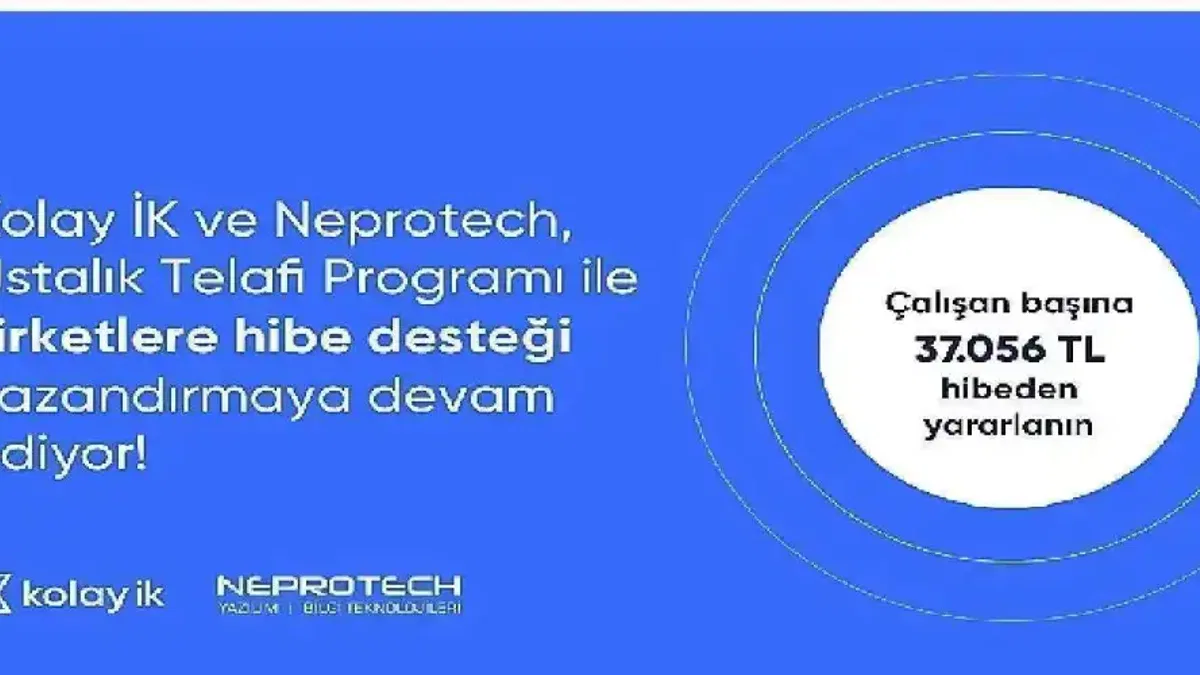 Milli Eğitim Bakanlığı – Ustalık Telafi Programı'ndan yararlandırıyor.