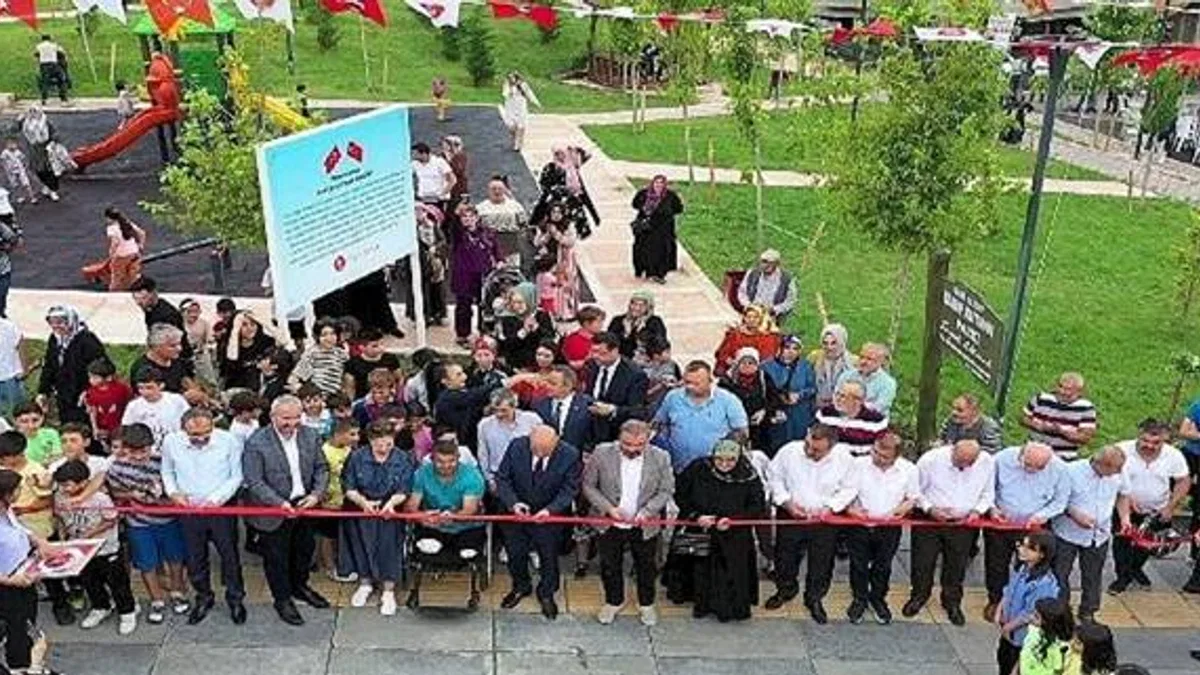 Gazi yakup kutman parkı keçiören'de açıldı