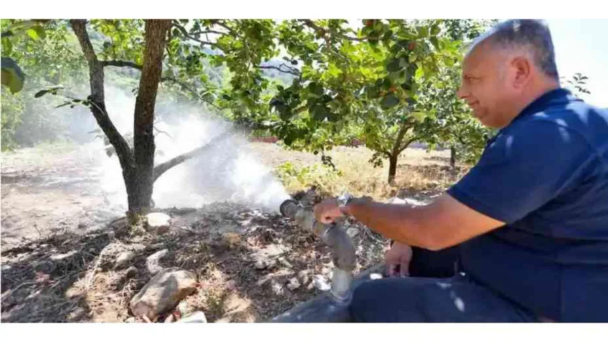 Mersin’de Takanlı’ya sulama borusu desteği