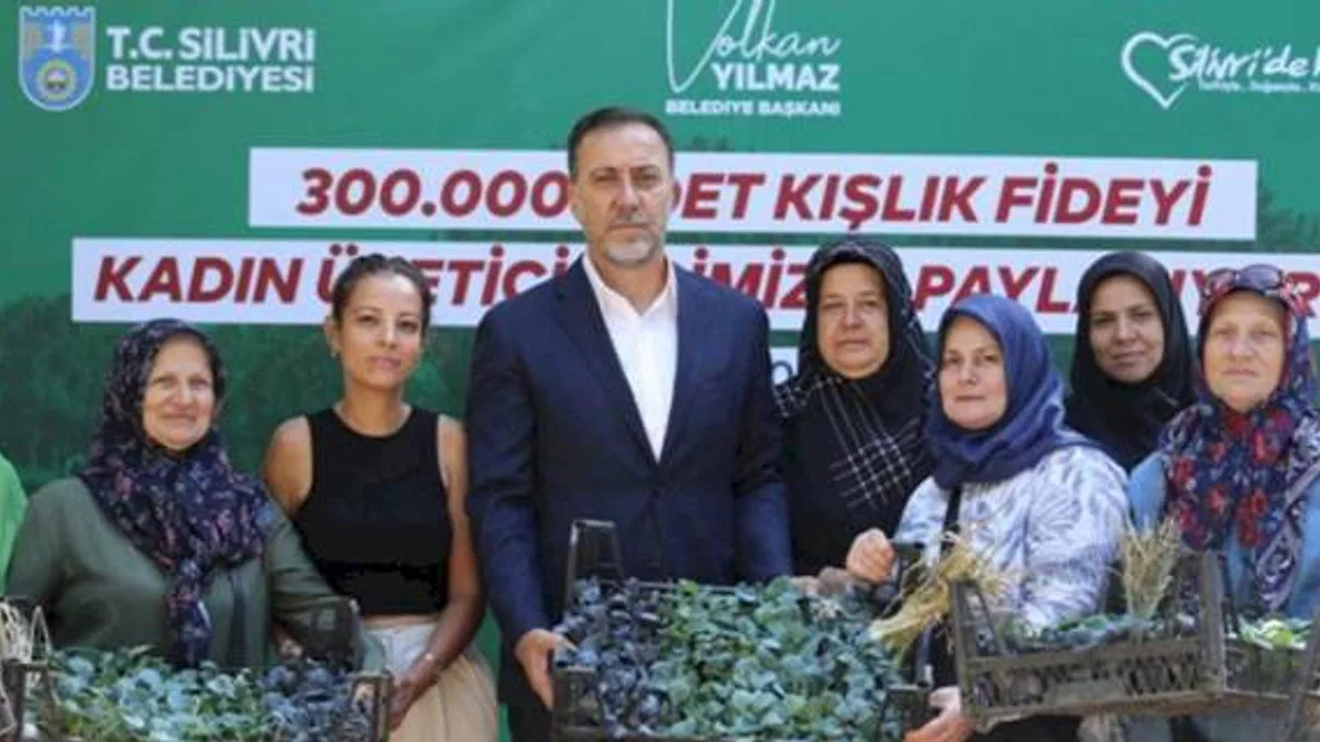 Silivri'de kadın üreticilere 300 bin adet fide