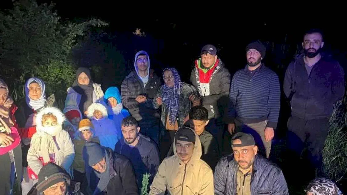 Edirne'de 21 düzensiz göçmen yakalandı