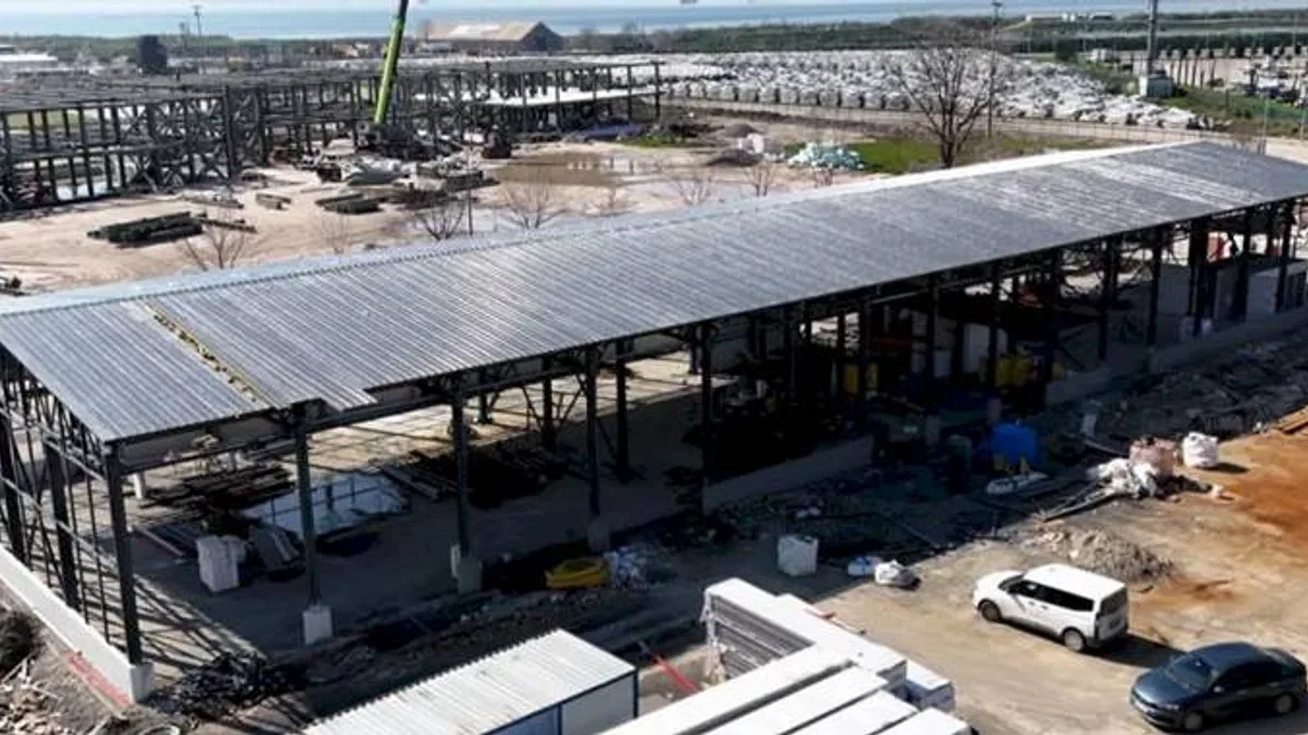 Kocaeli itfaiye depo binasında çalışmalar yüzde 80’e ulaştı