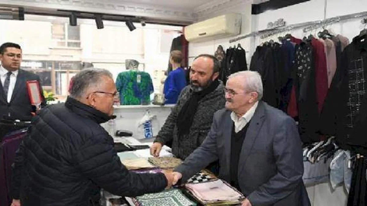 Memduh Büyükkılıç'tan esnaf ziyareti