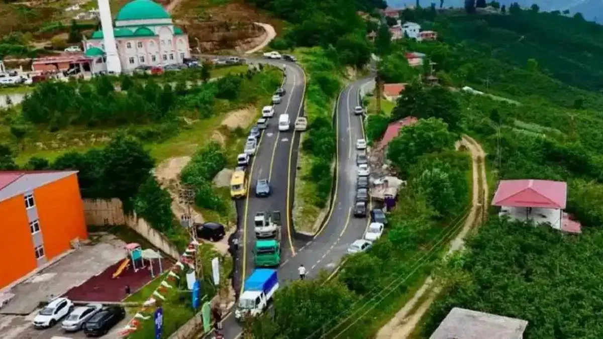 “Ordu’da 5 Km’lik grup yolu açılışı yapıldı