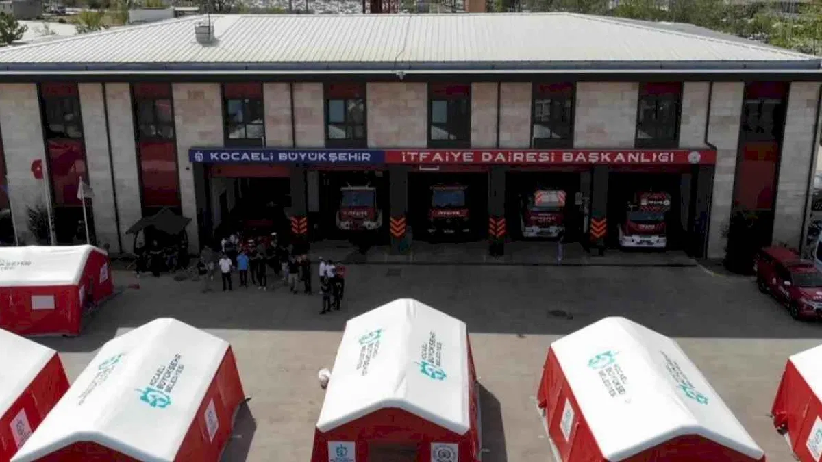Bu çadırlar Kocaeli itfaiyesini daha güçlü kılacak