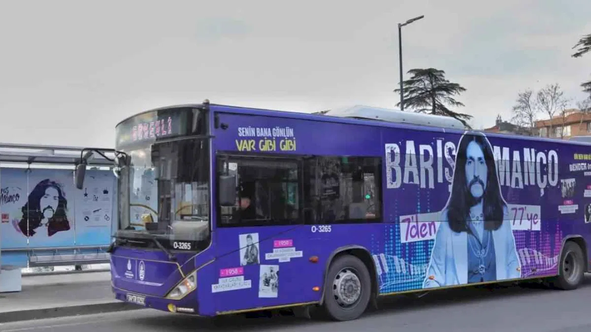 İETT'den Barış Manço'ya vefa otobüsü