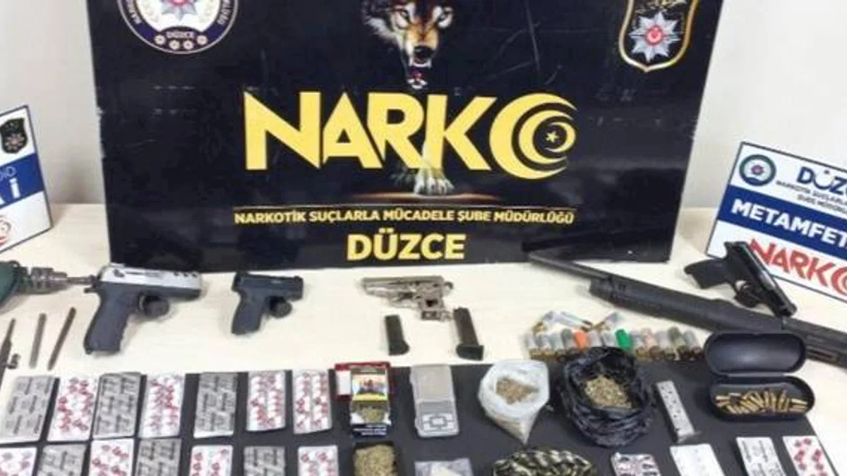 Düzce’de 8 ayrı adrese eş zamanlı NARKO operasyon