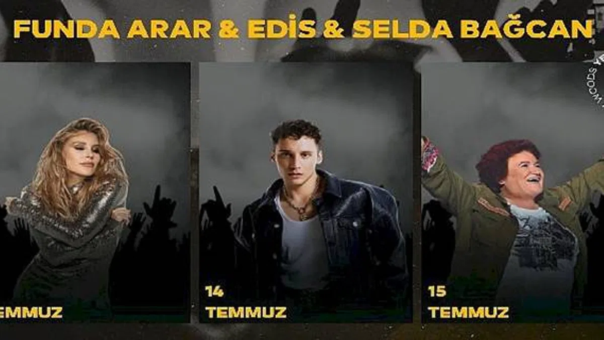 Funda Arar, Edis ve Selda Bağcan İstanbul'un En Büyük Açık Hava Sahnesi YBY Woods'ta