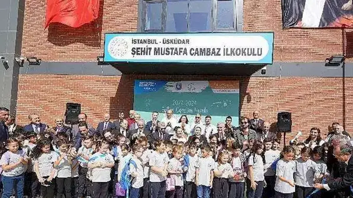 Üsküdar Yeni Öğretim Yılına Şehit Mustafa Cambaz İlkokulu açılışıyla başladı