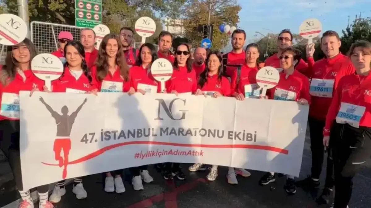 47. İstanbul Maratonu’nda  NG Grup adımları iyiliğe attı!