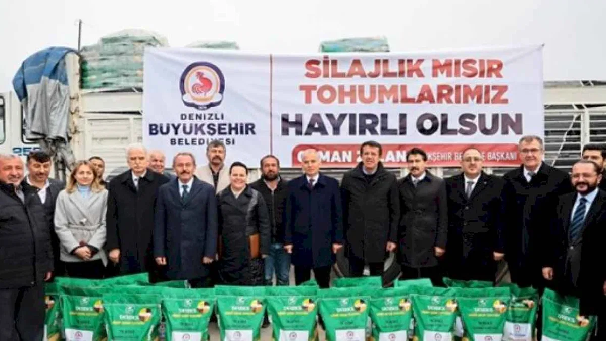 Çiftçilere mısır tohumu desteği