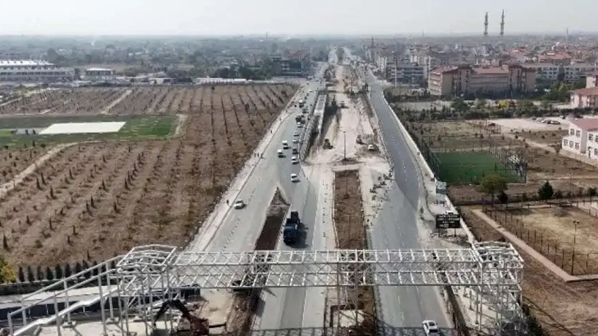 Konya'daki köprülü kavşak bahardan önce tamamlanacak