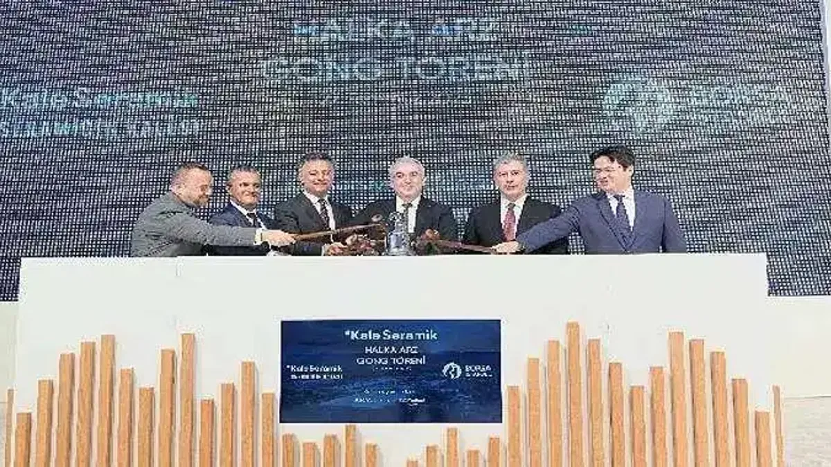 Borsa İstanbul'da gong Kaleseramik için çaldı