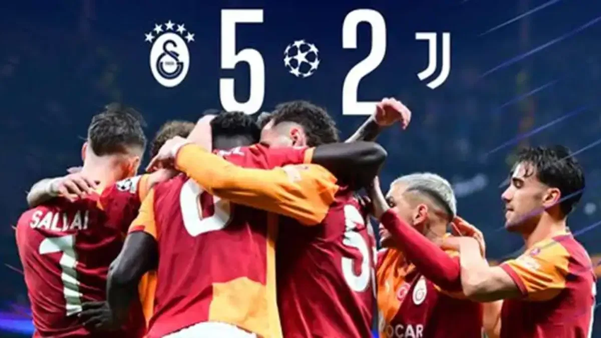 Galatasaray 5-2 Juventus (Maç Sonucu) Cimbom İstanbul'da tarih yazdı!