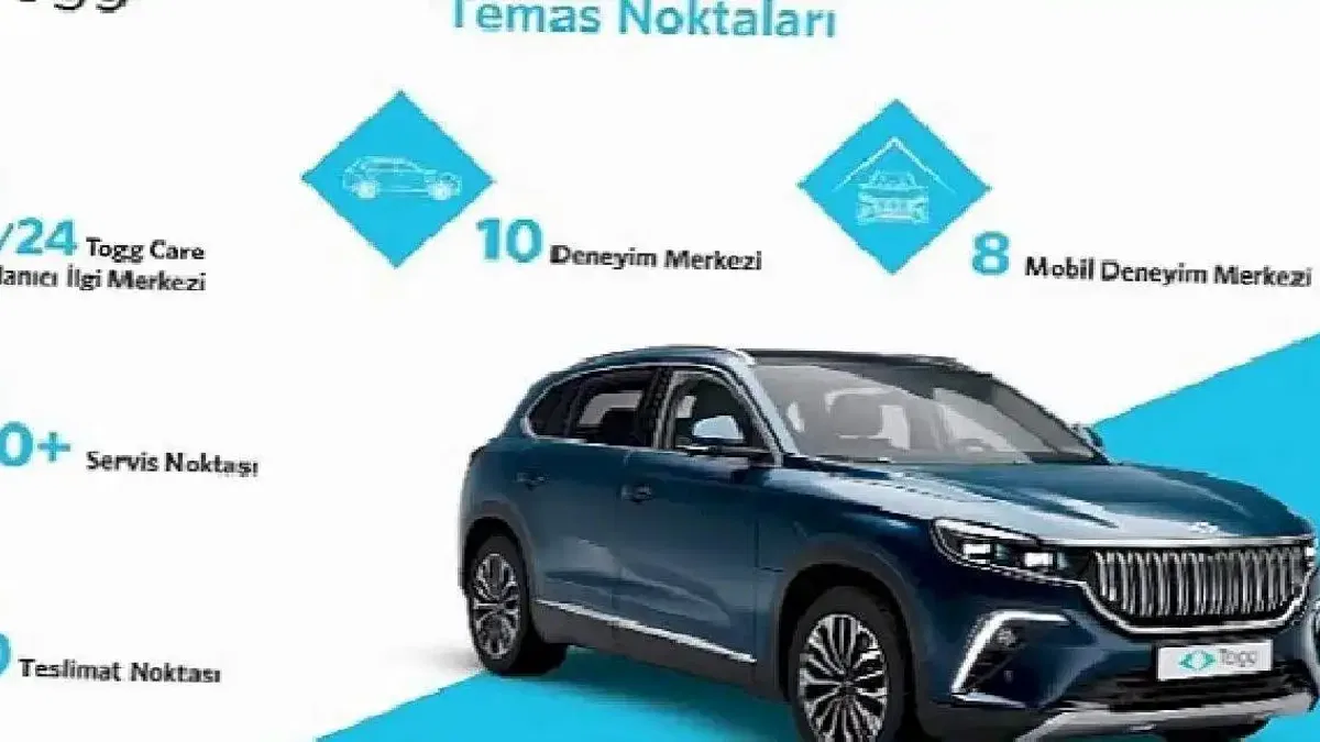 Togg, Türkiye'nin 7 bölgesinde deneyim merkezleri ve servis noktalarıyla kullanıcıyla buluşmaya hazır