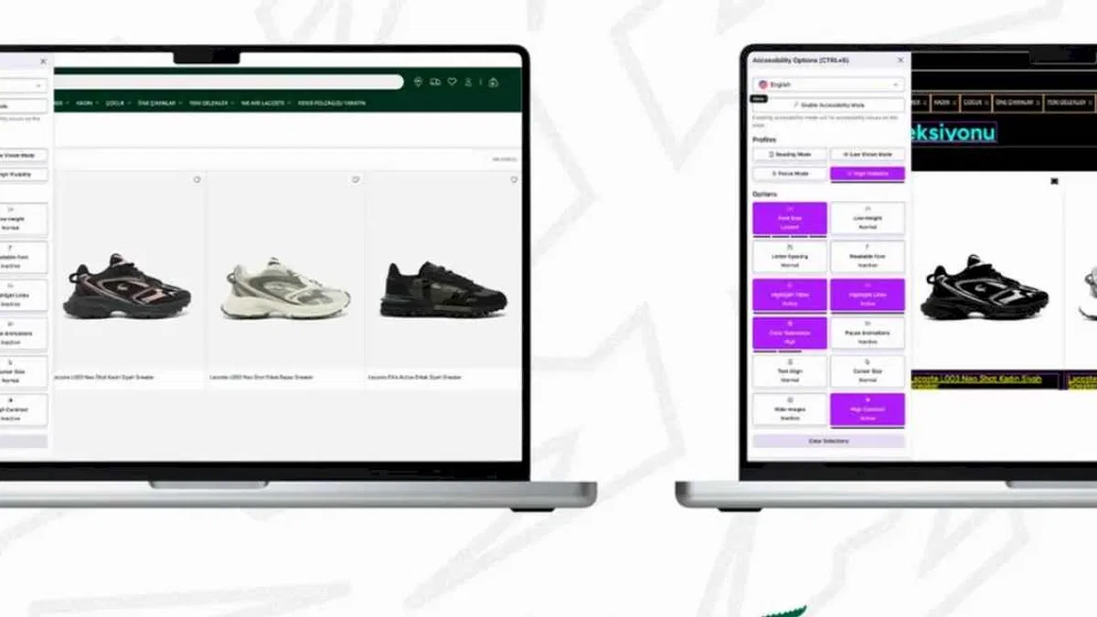 Lacoste Türkiye Web Sitesi Artık Herkes için Daha Erişilebilir