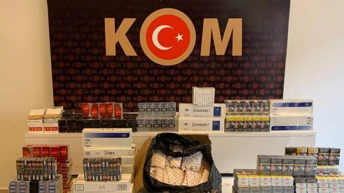 Konya'da gümrük kaçağı tütün ve sigara ele geçirildi