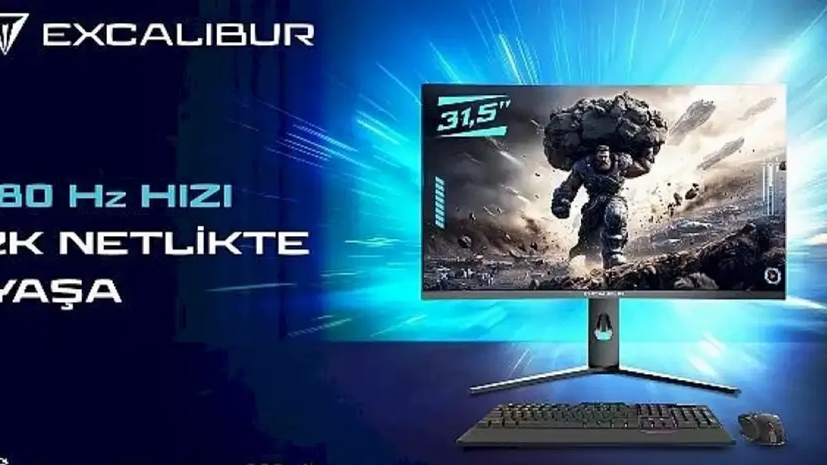 Üstün Çözünürlük, Sınırları Zorlayan Hız: Excalibur 31.5" 2K 180Hz Curved Monitör