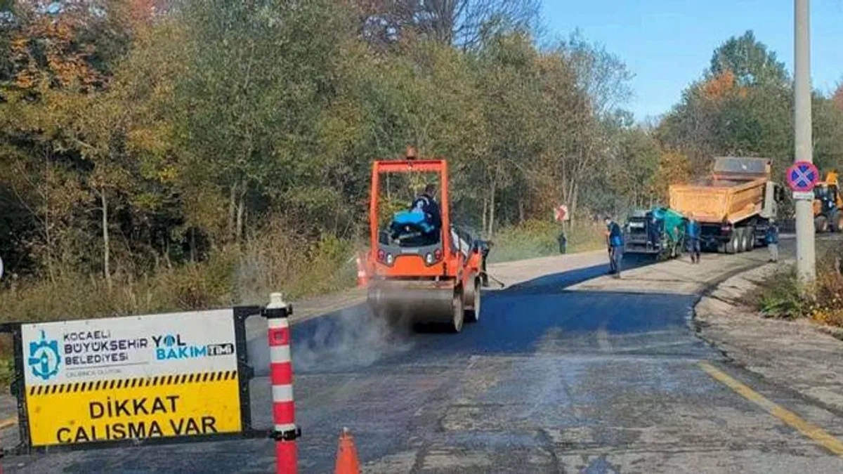 Kartepe zirve yolunda işlemler tamam