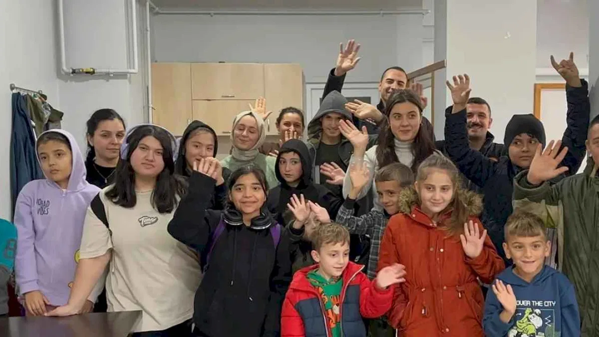 Düzce'de engelli çocuklara itfaiye tatbikatı
