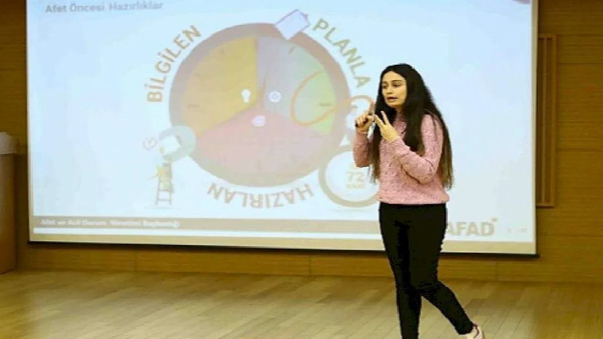 Çocuklara deprem bilinci dersi