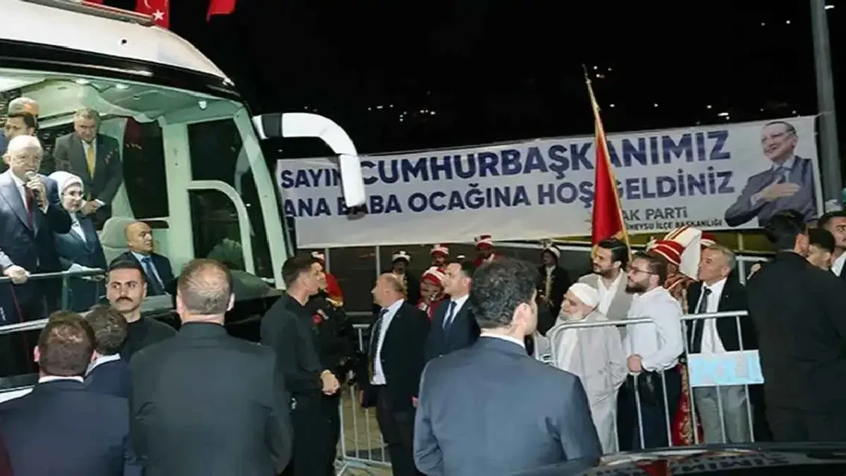 Cumhurbaşkanı Erdoğan baba ocağı Rize’de