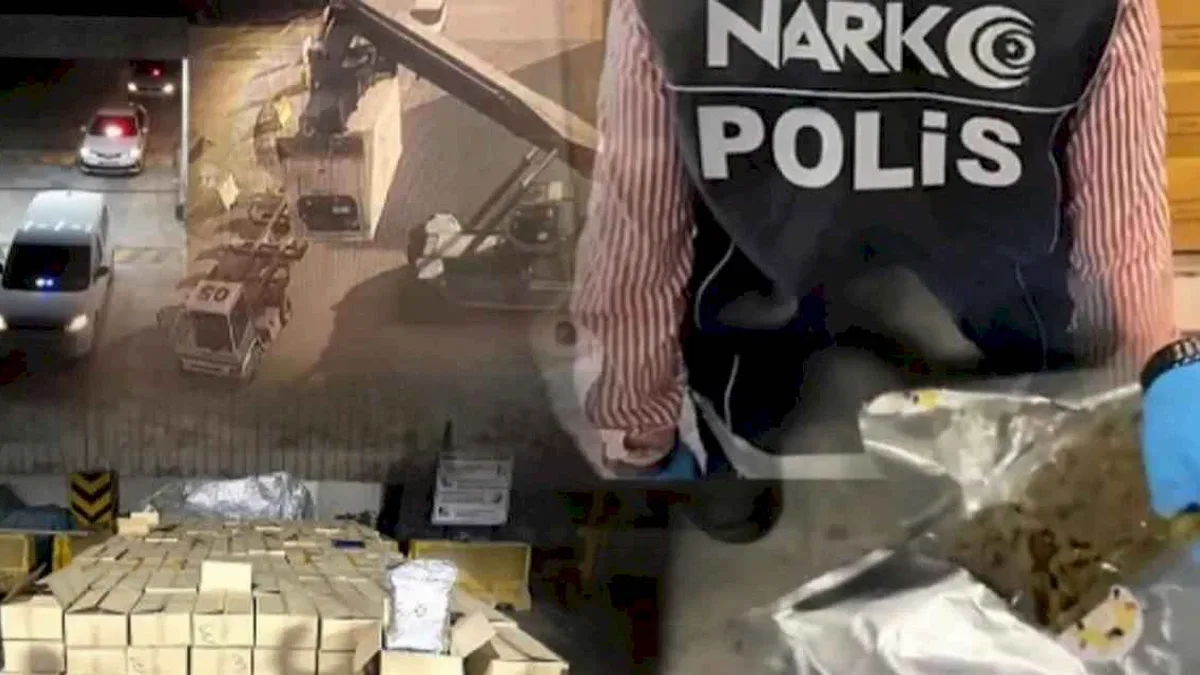 Derince Limanı'nda 1,5 tonluk skunk operasyonu: 5 gözaltı!