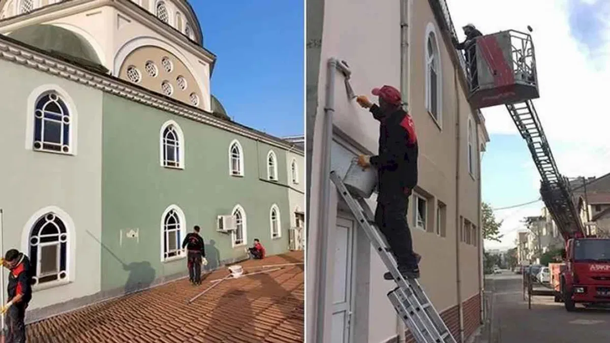 Kocaeli Büyükşehir’den 897 camide boya desteği