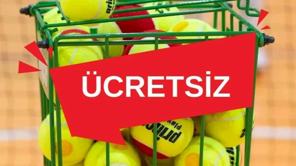 Muğla Milas'ta minik sporcular için tenis kursu