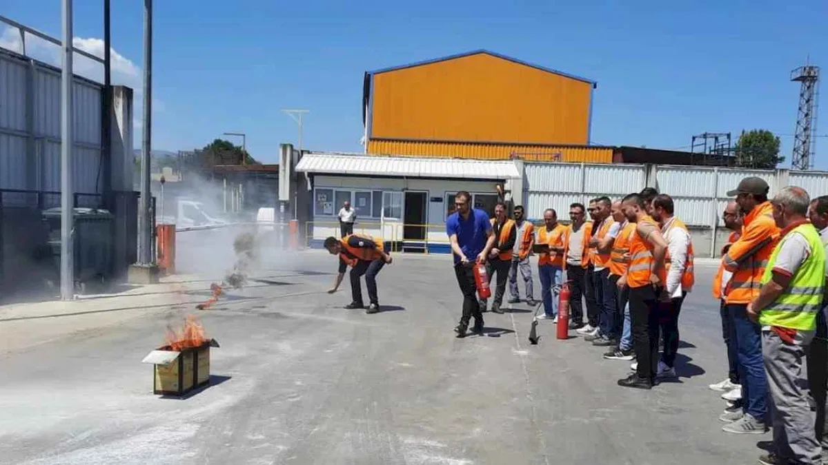 Kocaeli'de itfaiyeden MEPAR Nakliyat’a eğitim