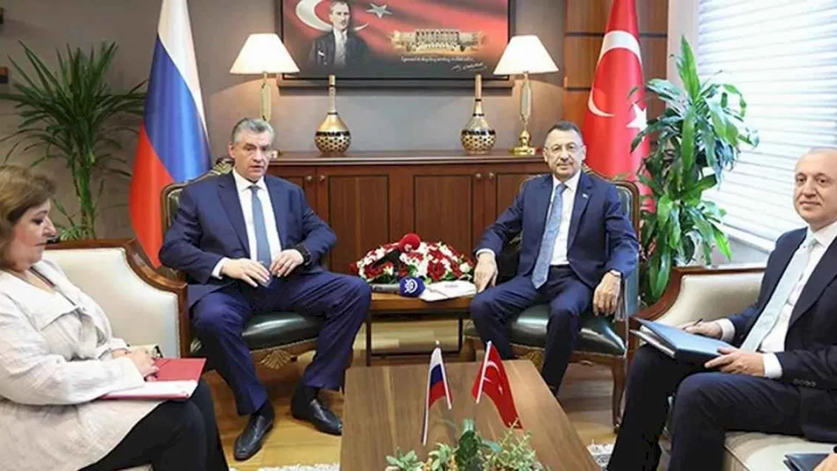 Fuat Oktay Rus mevkidaşıyla görüştü