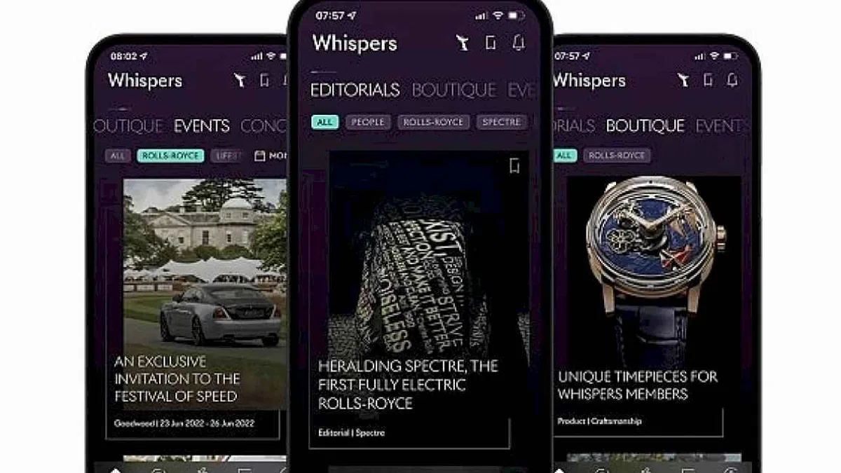 Rolls-Royce sahiplerine özel bir dünya; Whispers