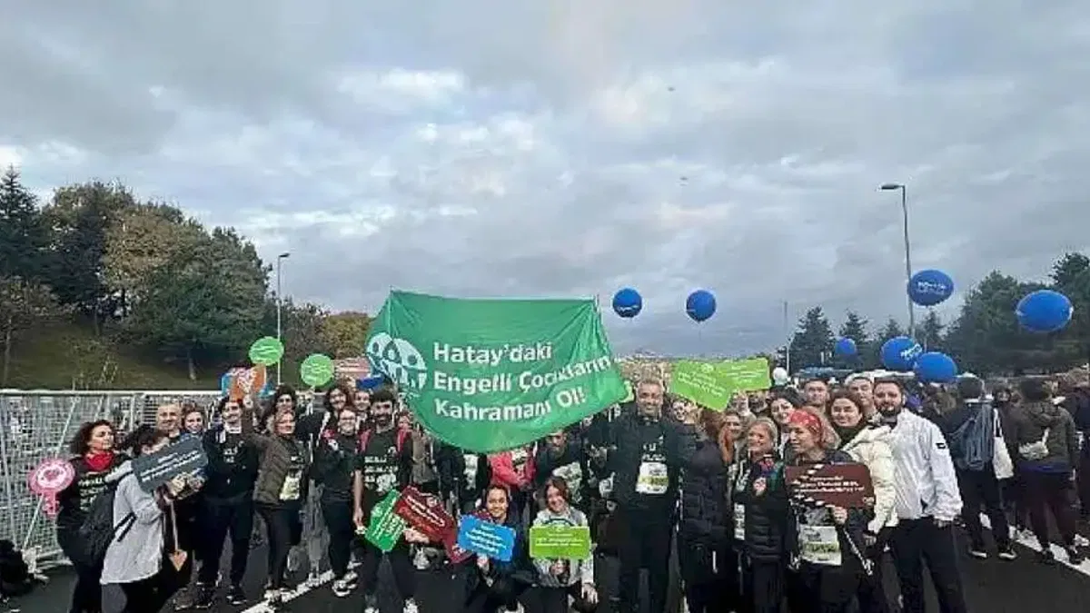 Gönüllü Koşucular Hatay'daki Engelli Çocukların Kahramanı Oldu