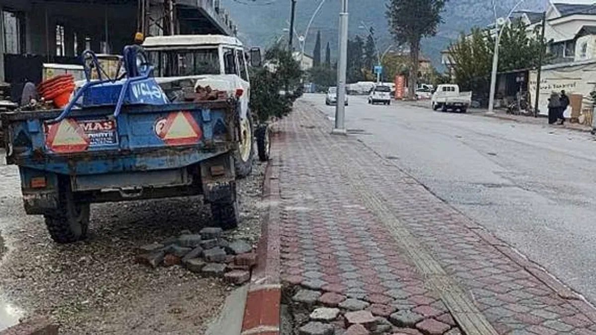Kemer'de altyapı çalışmaları sürüyor