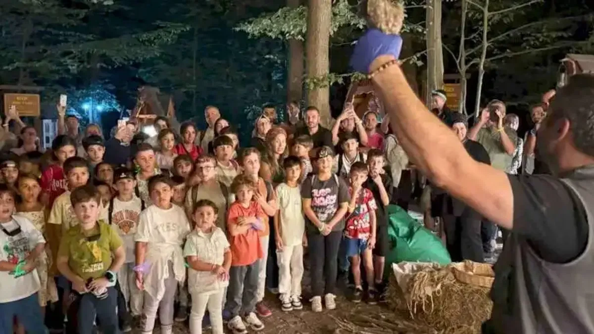 Kocaeli Ormanya’da çocuklara özel gece yürüyüşü