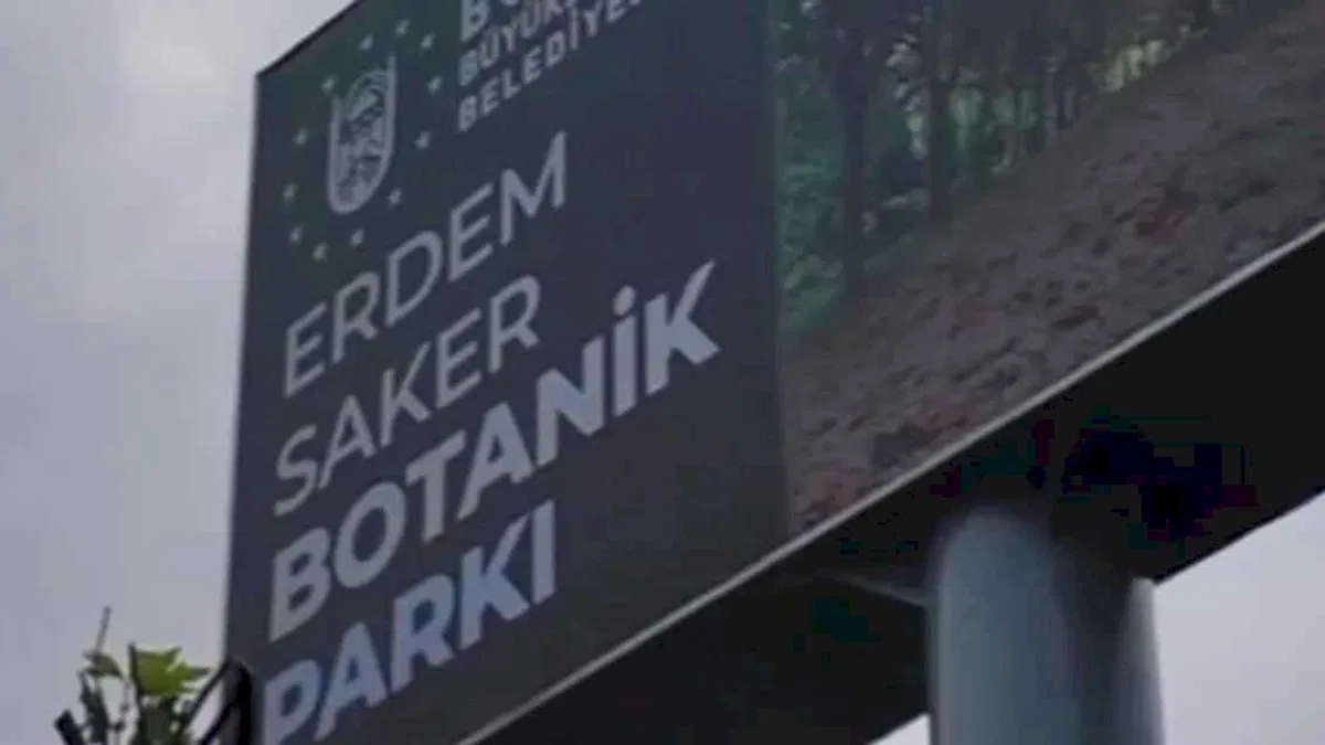 Bursa'da Erdem Saker'in adı Botanik Park'ta ölümsüzleştirildi