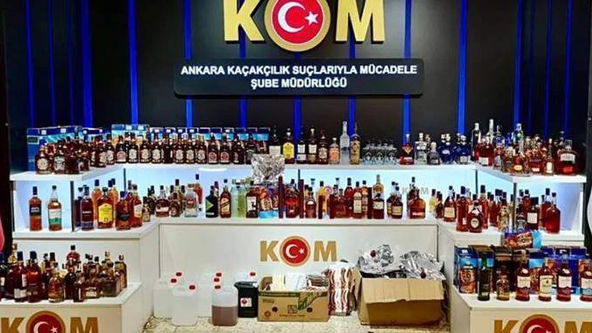Başkent polisinin yılbaşı öncesi sahte içki operasyonunda 4 kişi yakalandı