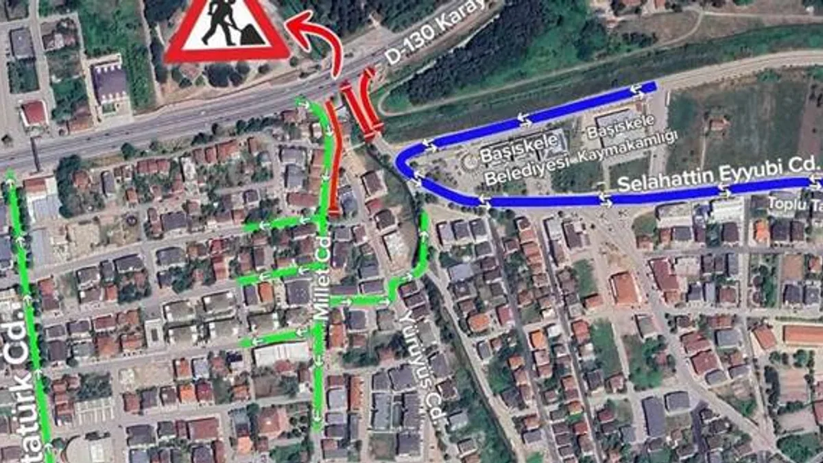 Kocaeli'de D-130’da trafik düzenlemesi