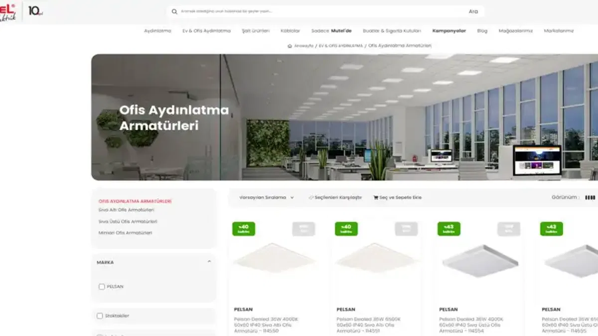 Enerji Tasarruflu LED Ofis Aydınlatma Önerileri