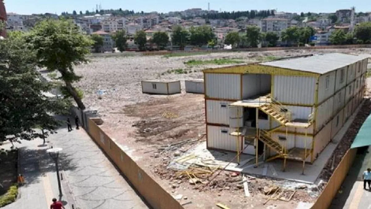 Kocaeli Gölcük'te zemine iyileştirme çalışması
