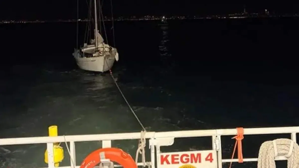 Kınalıada açıklarında korku dolu anlar