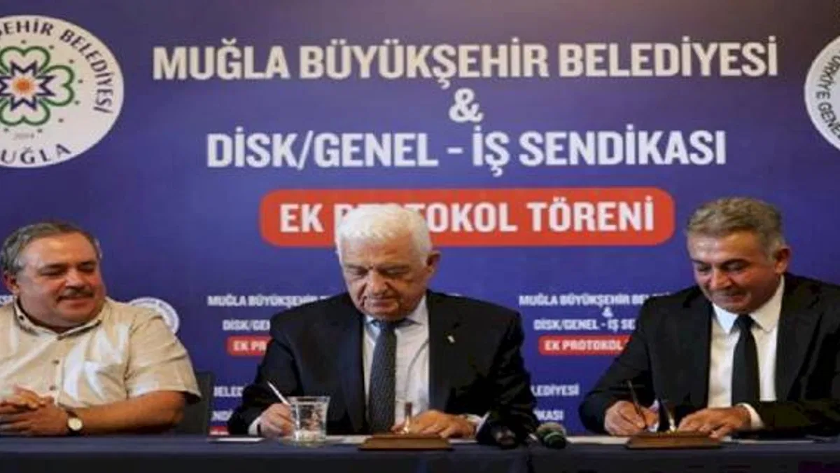 Muğla Büyükşehir'de 3 bin 58 personeli ilgilendiren ek protokol