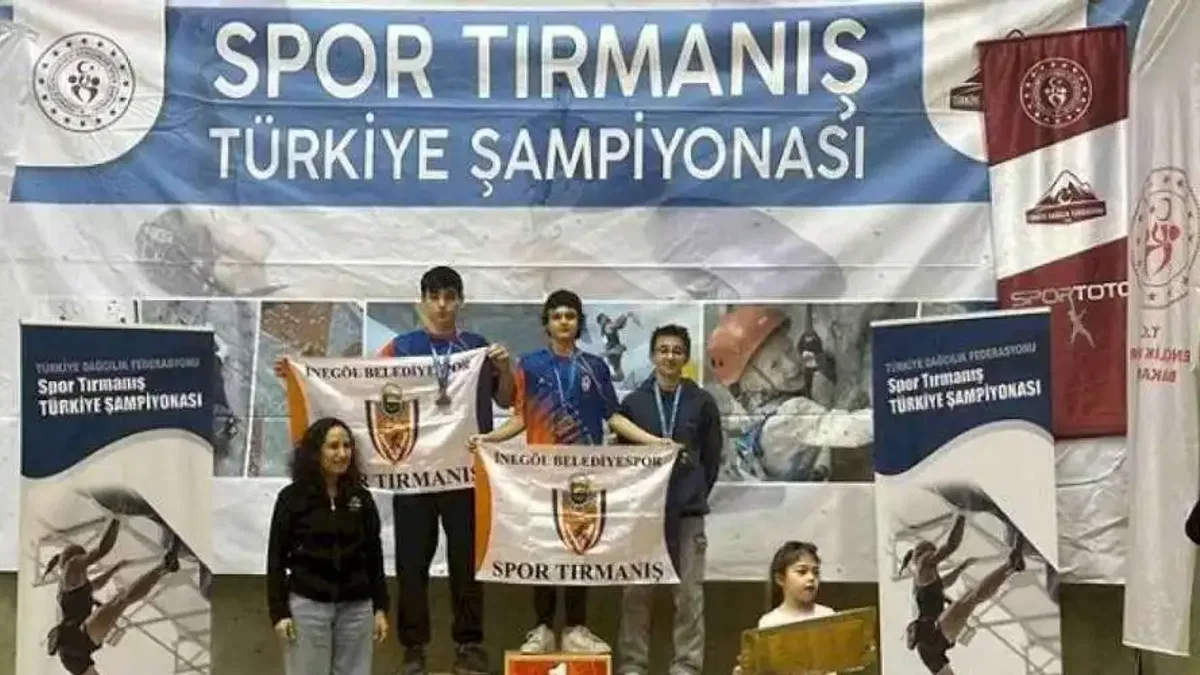 Minik sporcular İnegöl’ü gururlandırdı