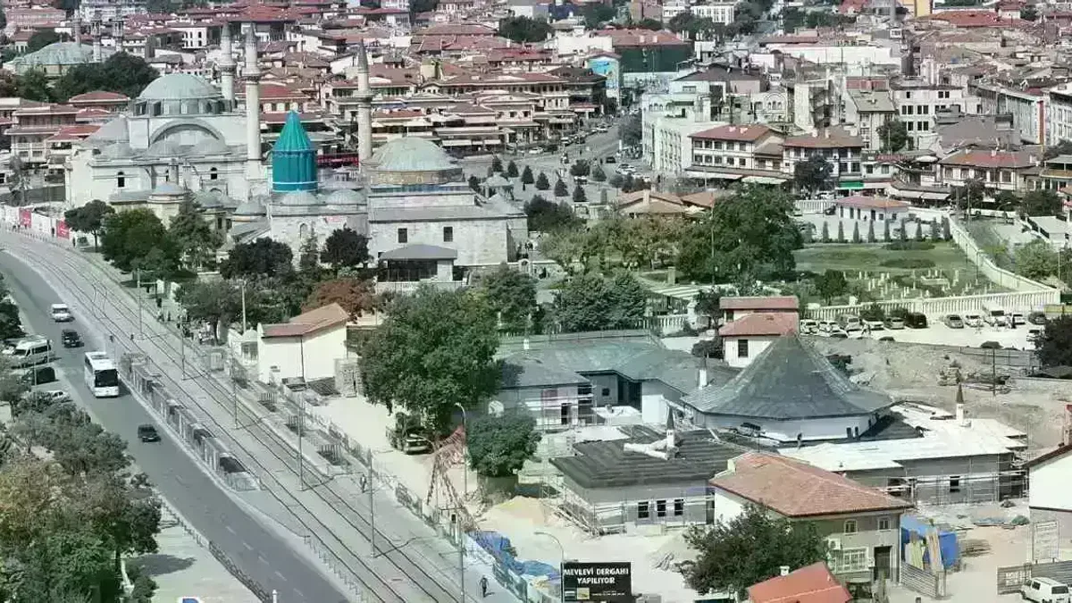 Konya’da Mevlevi Dergahı inşaatı yüzde 50 tamamlandı