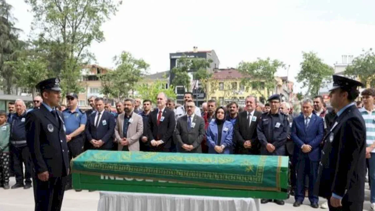 İnegöl'de vefat eden zabıta memuru Şengün için tören düzenlendi